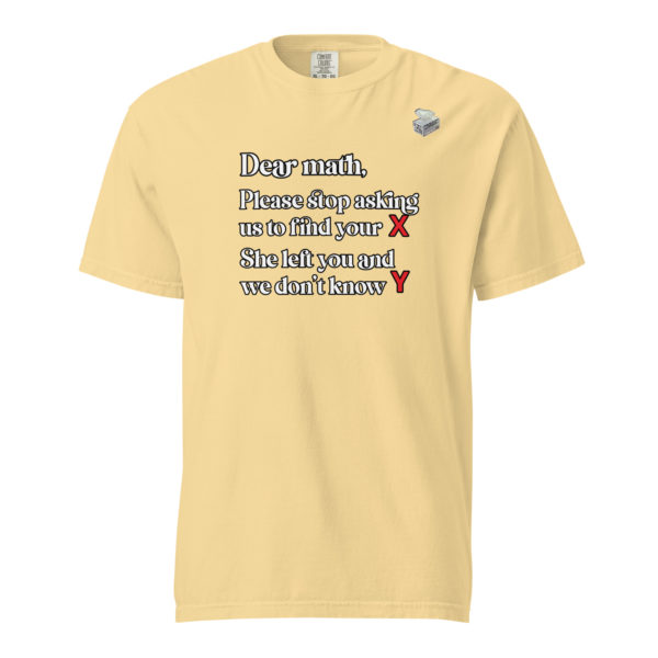 Dear Math -- Unisex garment-dyed heavyweight t-shirt - Image 45